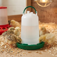 Abreuvoir poussins Olba 1,5 litres vert – Fermeture à baïonnette