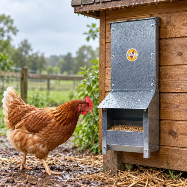 Mangeoire trémie anti gaspillage chick’a