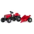 Tracteur à pédales + remorque : Modèle RollyKid:Massey Ferguson