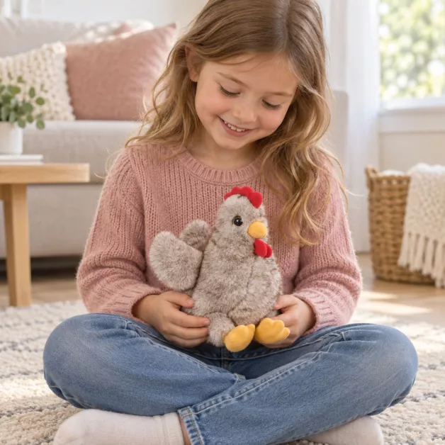 Peluche Poule 23 cm