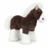 Peluche Cheval debout 23 cm : Couleur:Brun Fonc&eacute;