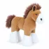Peluche Cheval debout 23 cm : Couleur:Brun Caramel
