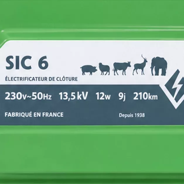 Electrificateur de clôture secteur Sic 6 Clotseul