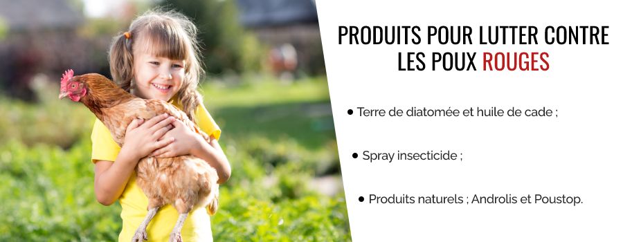 Produits anti-poux rouges