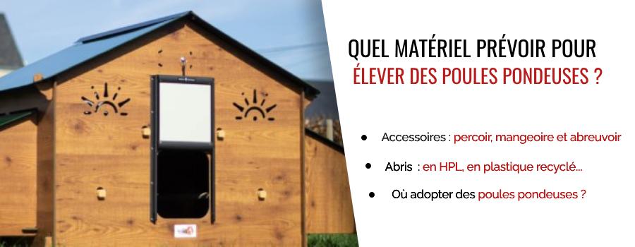 Matériel pour adopter des poules pondeuses