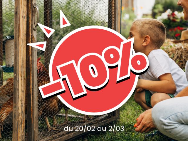 Profitez de -10% sur tout notre catalogue